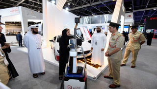 جانب من منصة بلدية دبي في جيتكس 2019