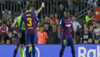 برشلونة يستعد لمواجهة خطر غياب ديمبلي عن الكلاسيكو