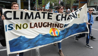 متظاهرون من أجل المناخ في مدينة ملبورن الأسترالية