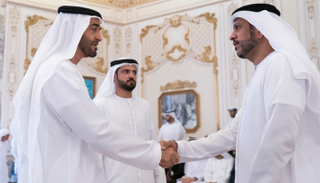 محمد بن زايد آل نهيان يستقبل وفود أفضل 5 مراكز حكومية