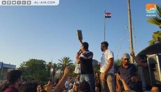 جانب من المظاهرات في العراق