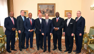 السيسي خلال لقاء وفد مجلسي الشيوخ والنواب الأمريكي