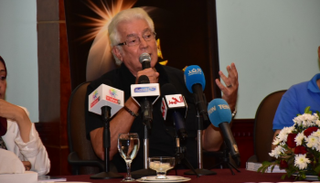 محمود قابيل أثناء ندوة تكريمه