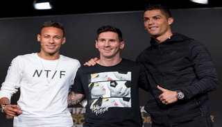 رونالدو وميسي ونيمار