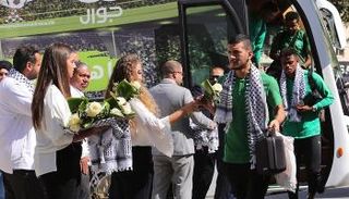 وصول البعثة السعودية إلى فلسطين