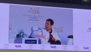 حنان عشراوي عضو اللجنة التنفيذية لمنظمة التحرير الفلسطينية