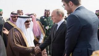 الرئيس الروسي فلاديمير بوتين لدى وصوله إلى الرياض