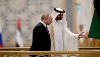 الشيخ محمد بن زايد آل نهيان مرحبا بالرئيس فلاديمير بوتين