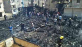 حريق يلتهم قاعة بإحدى الكنائس شمالي مصر