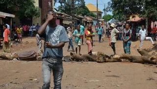 جانب من المظاهرات في غينيا