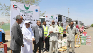 من حملة الإغاثة الإماراتية لسكان الخرطوم والنيل الأبيض