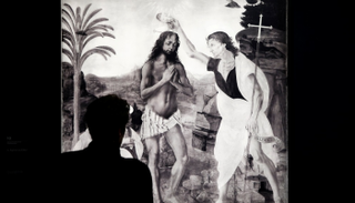 إحدى اللوحات التي يضمها المعرض