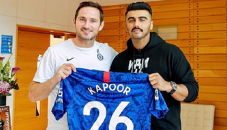 الممثل الهندي أرجون كابور ومدرب تشيلسي فرانك لامبارد