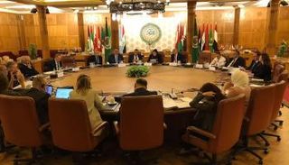 جانب من الاجتماع الذي أقيم بمقر الأمانة العامة للجامعة العربية