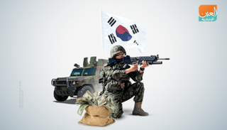 كوريا الجنوبية تزيد النفقات العسكرية