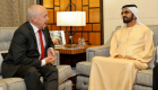 محمد بن راشد والرئيس السويسري يبحثان سبل تعزيز العلاقات