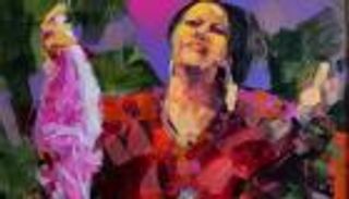 أم كلثوم تعود بكامل الضوء والبهاء في معرض فن تشكيلي