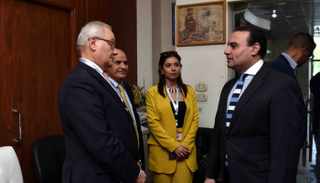 السفير الإيطالي أثناء افتتاح "أيام الثقافة" في الأقصر