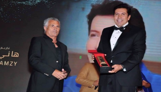 هاني رمزي أثناء التكريم