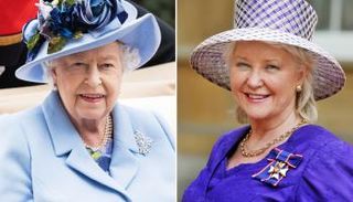 الملكة إليزابيث ومستشارتها الشخصية أنجيلا كيلي