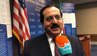 علي جعفر زادة نائب رئيس مجلس المعارضة الإيرانية في واشنطن