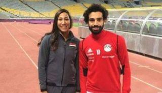 محمد صلاح وفريدة عثمان