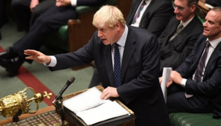 بوريس جونسون في مجلس العموم البريطاني - أرشيفية