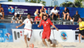 غياب الانتصارات العربية في انطلاق كأس القارات للكرة الشاطئية