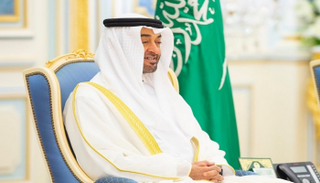  ولي عهد أبوظبي خلال مشاركته في مراسم توقيع اتفاق الرياض