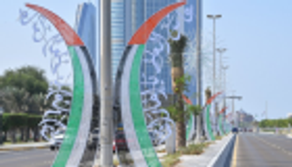 أبوظبي تتزين بـ32 ألف علم لاستقبال اليوم الوطني الإماراتي الـ48