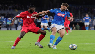 من مباراة نابولي وسالزبورج