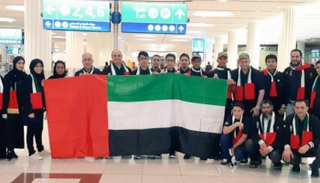  فريق الإمارات الذي شارك في أولمبياد الروبوت العالمي العام الماضي