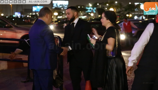 رامي عز الدين بركات في عزاء هيثم أحمد زكي 