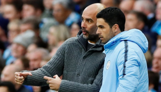 أرتيتا مع جوارديولا