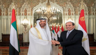 لقاء سابق بين الشيخ محمد بن زايد آل نهيان والرئيس المصري عبدالفتاح السيسي
