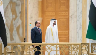 الشيخ محمد بن زايد والرئيس عبدالفتاح السيسي