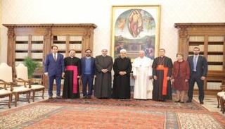 اللجنة العليا للأخوة الإنسانية تلتقي البابا فرنسيس وشيخ الأزهر