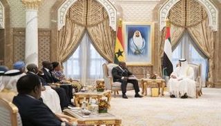 ولي عهد أبوظبي ورئيس غانا  