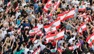 جانب من الاحتجاجات في لبنان