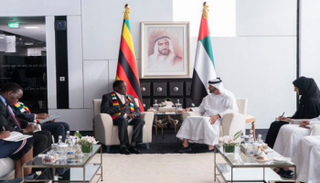 الشيخ محمد بن زايد آل نهيان يلتقي إيمرسون منانغاغوا