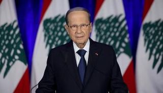 الرئيس اللبناني ميشال عون خلال كلمته المتلفزة- الوكالة الوطنية للإعلام