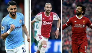 محمد صلاح ورياض محرز وحكيم زياش