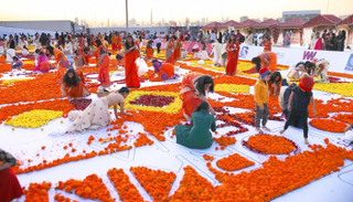 سجادة زهور طبيعية