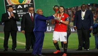 رمضان صبحي لاعب المنتخب الأوليمبي