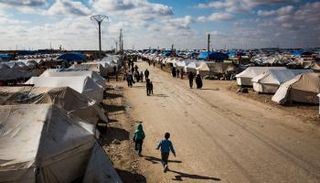 مخيم الهول في شمال سوريا