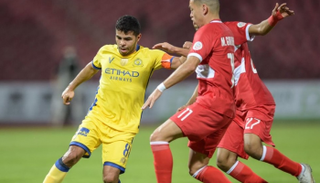 من مباراة النصر والوحدة