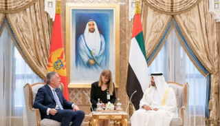 الشيخ محمد بن زايد آل نهيان وميلو جوكانوفيتش 