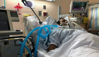 الشاب جريجوري رودريجيز في المستشفى