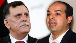 أحمد معيتيق وفايز السراج