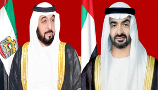 الشيخ خليفة بن زايد آل نهيان والشيخ محمد بن زايد آل نهيان